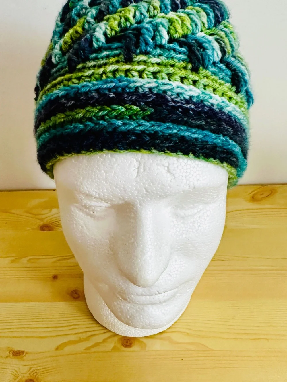 Adult Crochet Hat and Navy Knit Hat